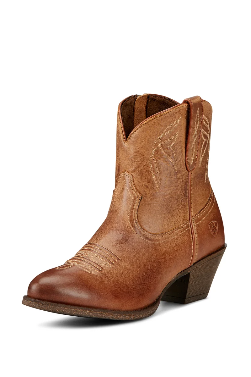 Darlin Damen kurze Westernstiefel Burnt Sugar 41/B