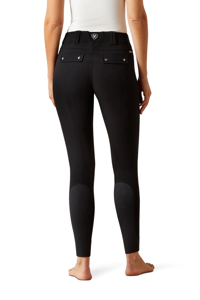 Tri Factor Damen Reithose mit Kniebesatz Black 46 Long