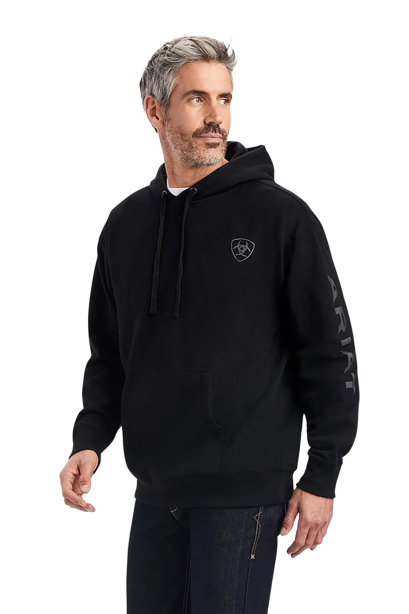 Herren Hoodie mit Logo Black XL