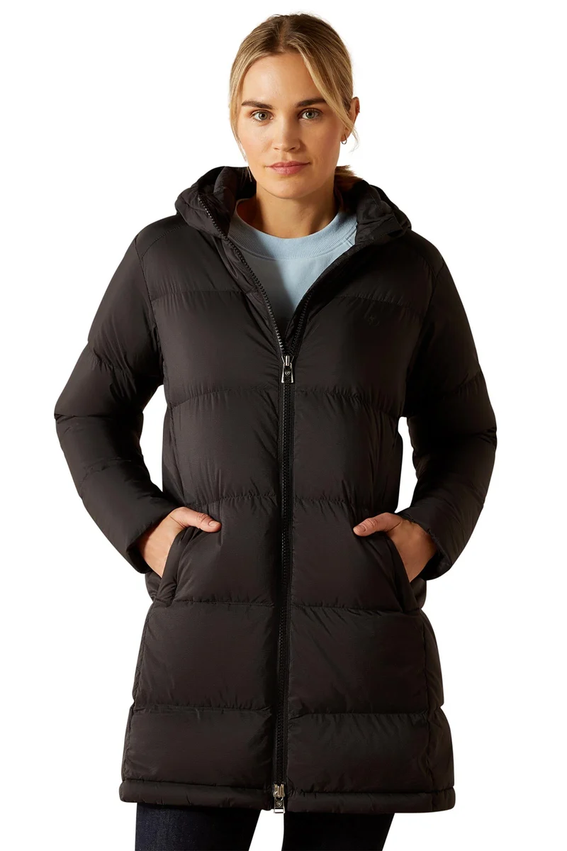 Bright Down Damen-Daunenmantel Black XL