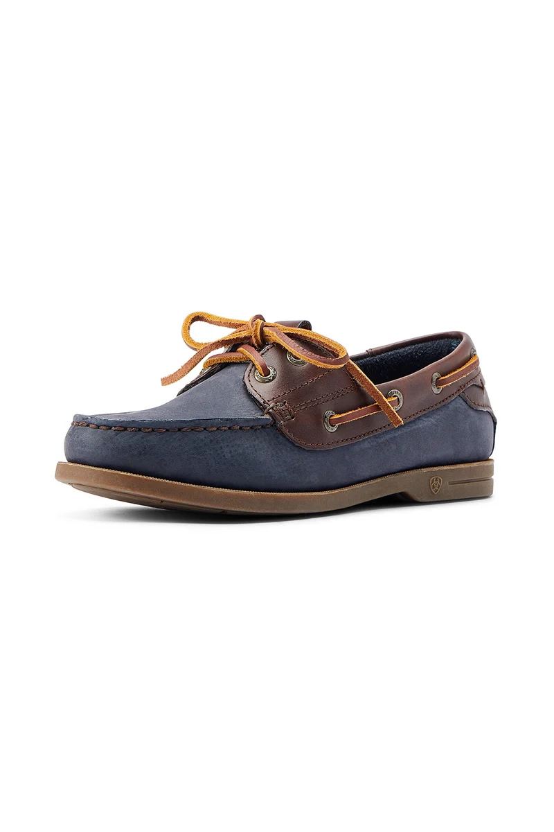 Antigua Damen Bootsschuhe Dark blue/ Chocolate Brown 38