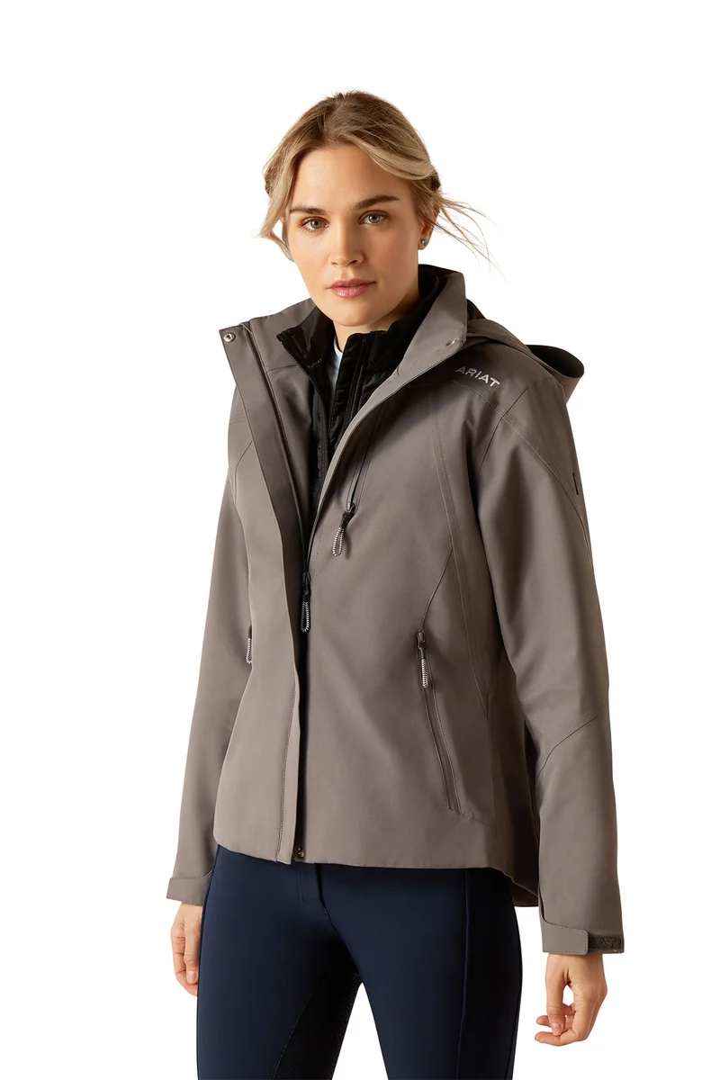 Coastal Damen wasserdichte Jacke Plum Grey S
