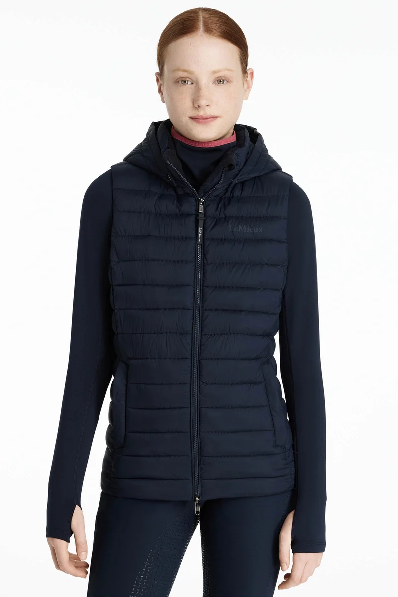 Young Rider Ruby Kinder-Steppweste Navy 122-128
