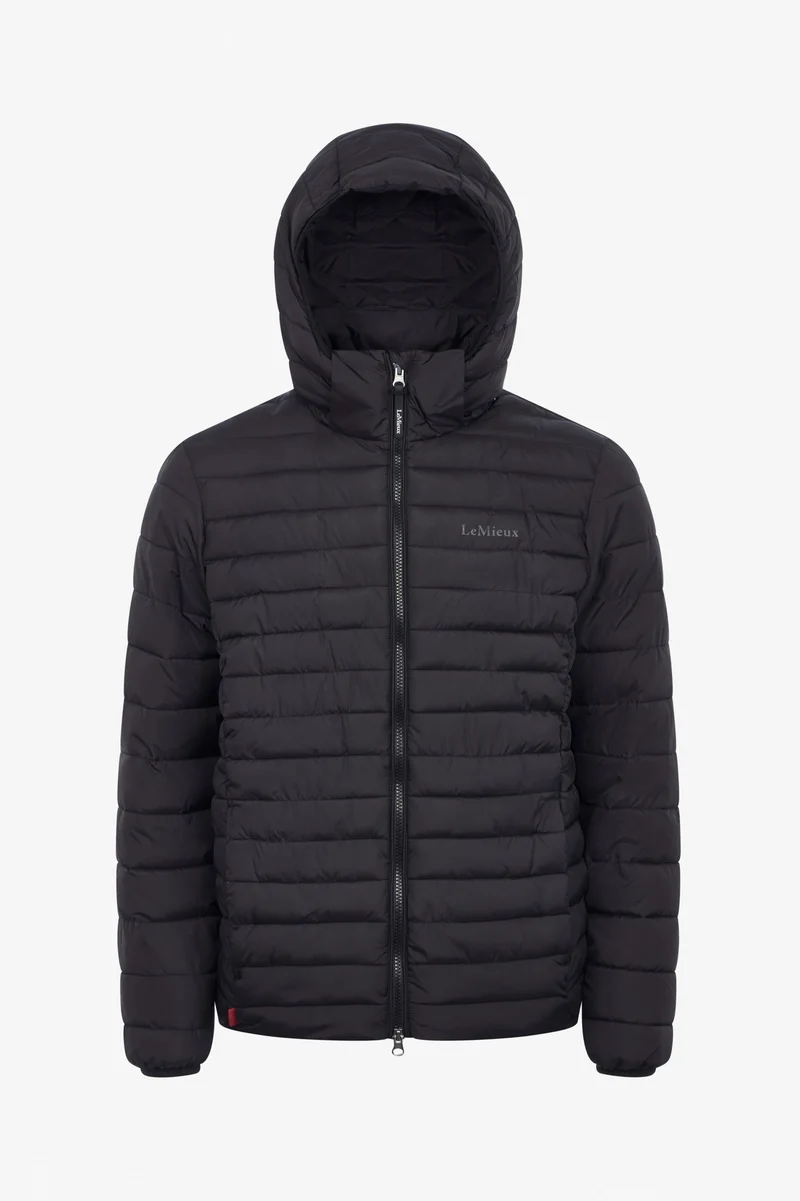 Herren-Steppjacke mit Kapuze Black XS