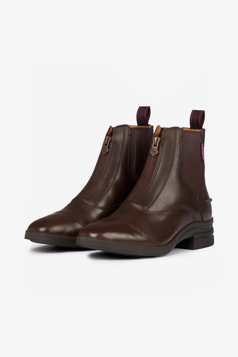 Zip Paddockstiefelette Brown 41