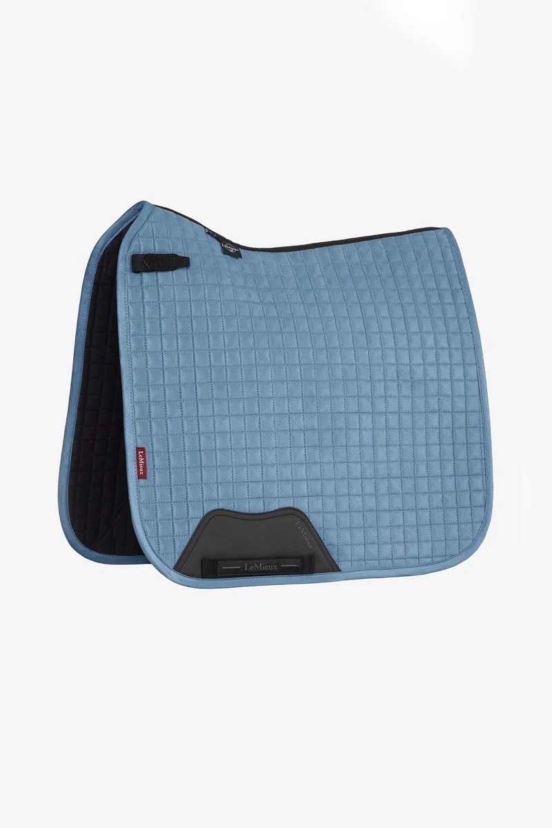 Suede Dressurschabracke Ice Blue L