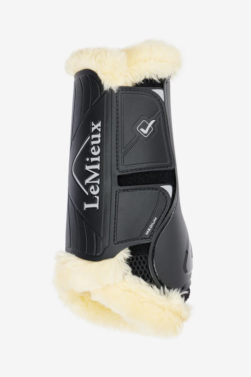 Motionflex Dressurgamasche mit Fleecekante Black/Natural M