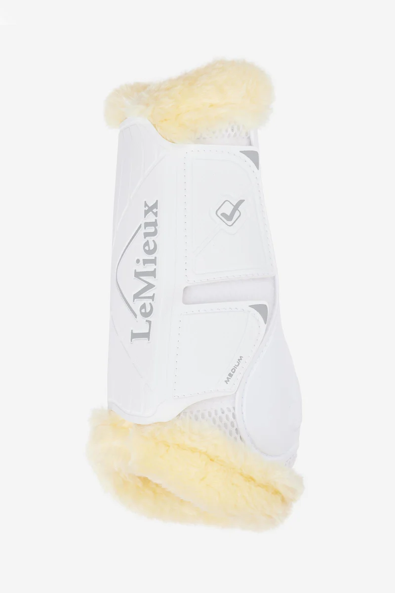Motionflex Dressurgamasche mit Fleecekante White/Natural M