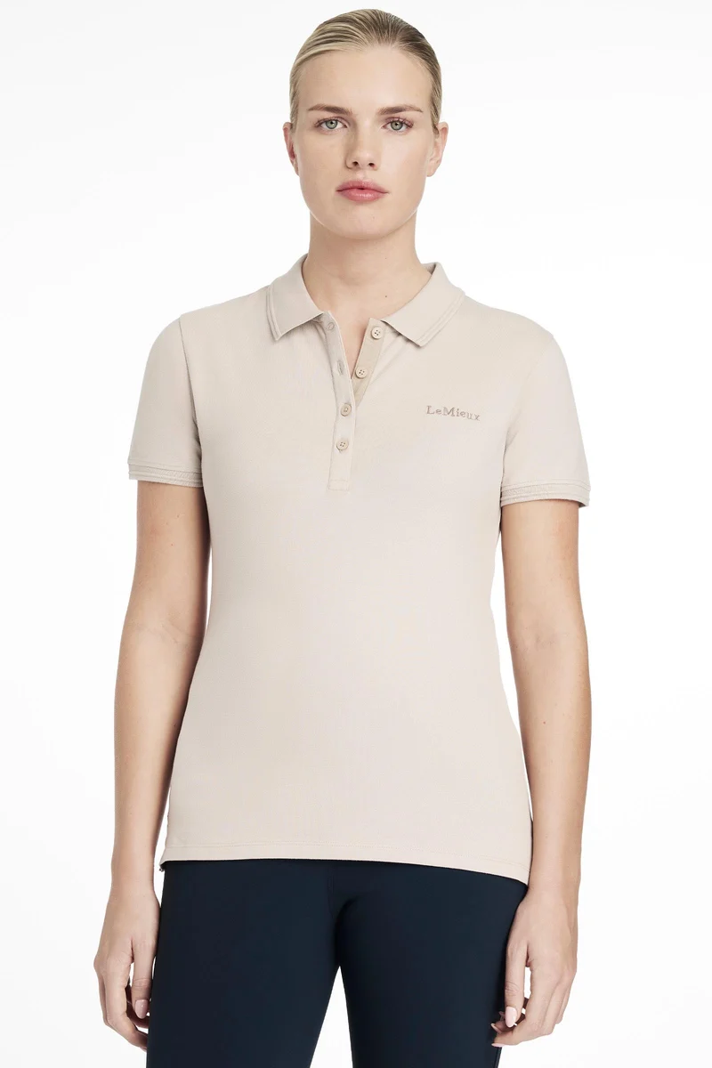 Classique Damen Poloshirt Stone 34