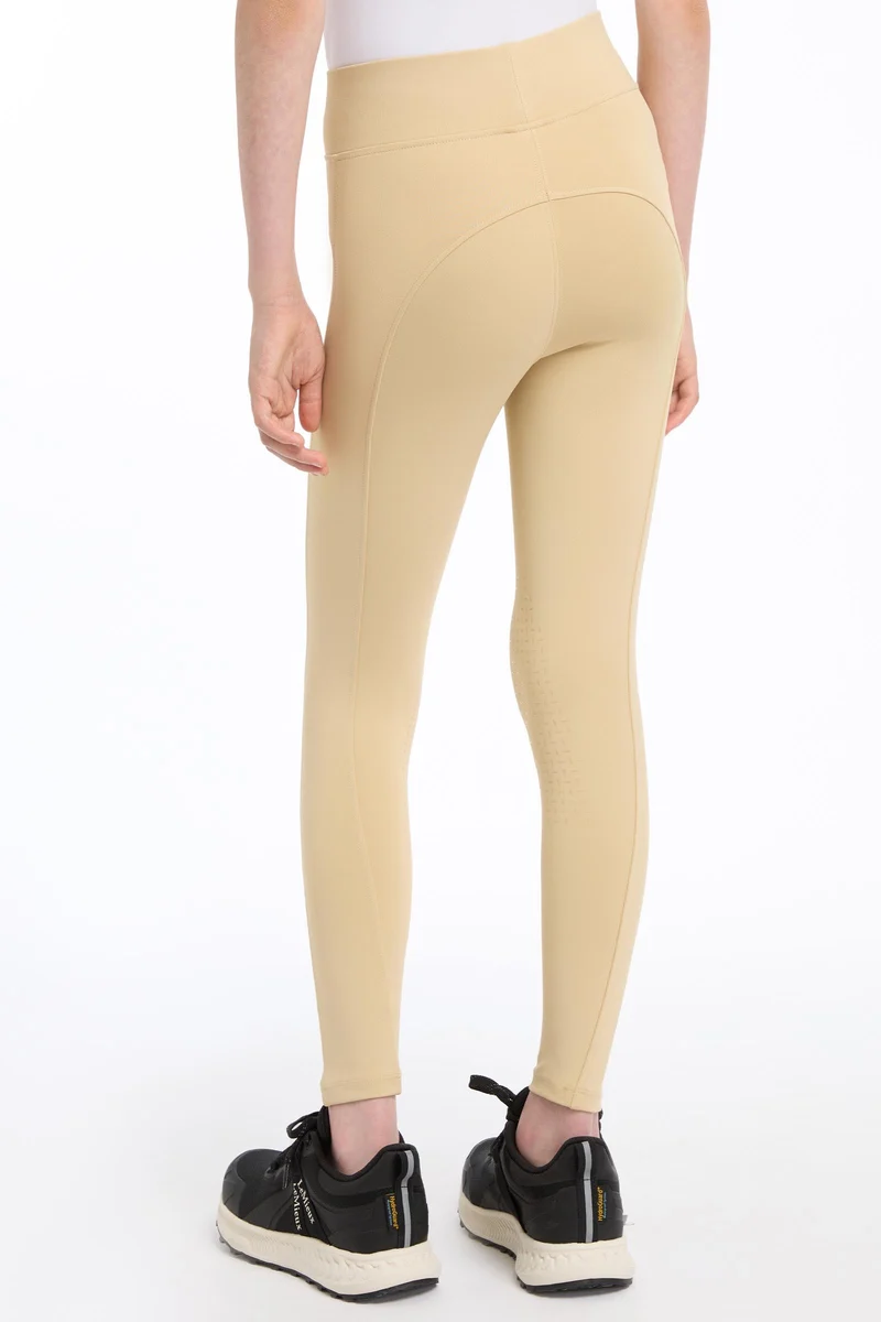 Young Rider Pull On Kinderreithose Beige 134-140