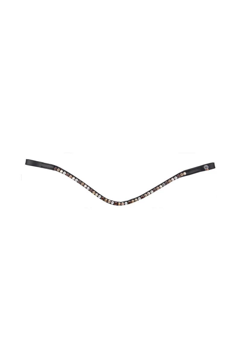 X-Line Glamour Stirnband Black/Brown-Goldbeige-Silver P