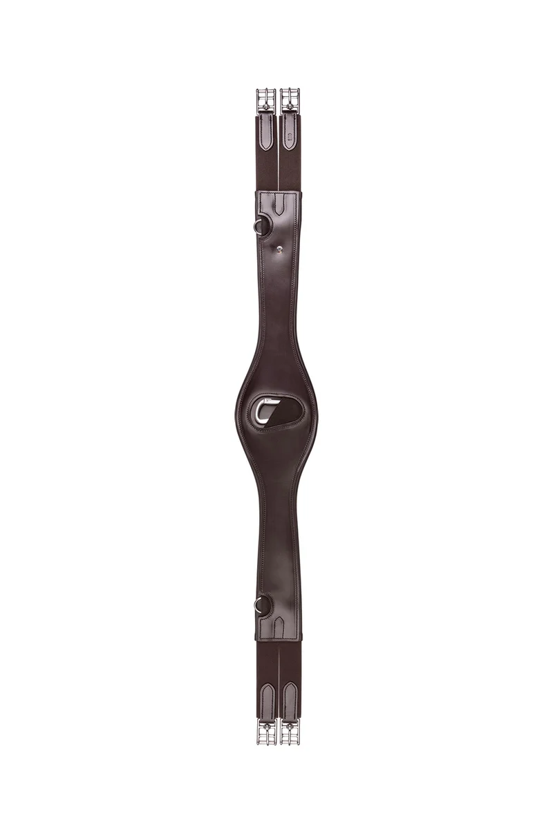 Leder-Sattelgurt, Lang Brown 130 cm