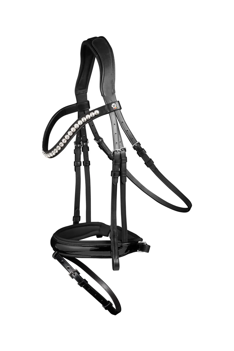 X-Line Evermore Trense mit Pullback-Reithalfter Black/Black V