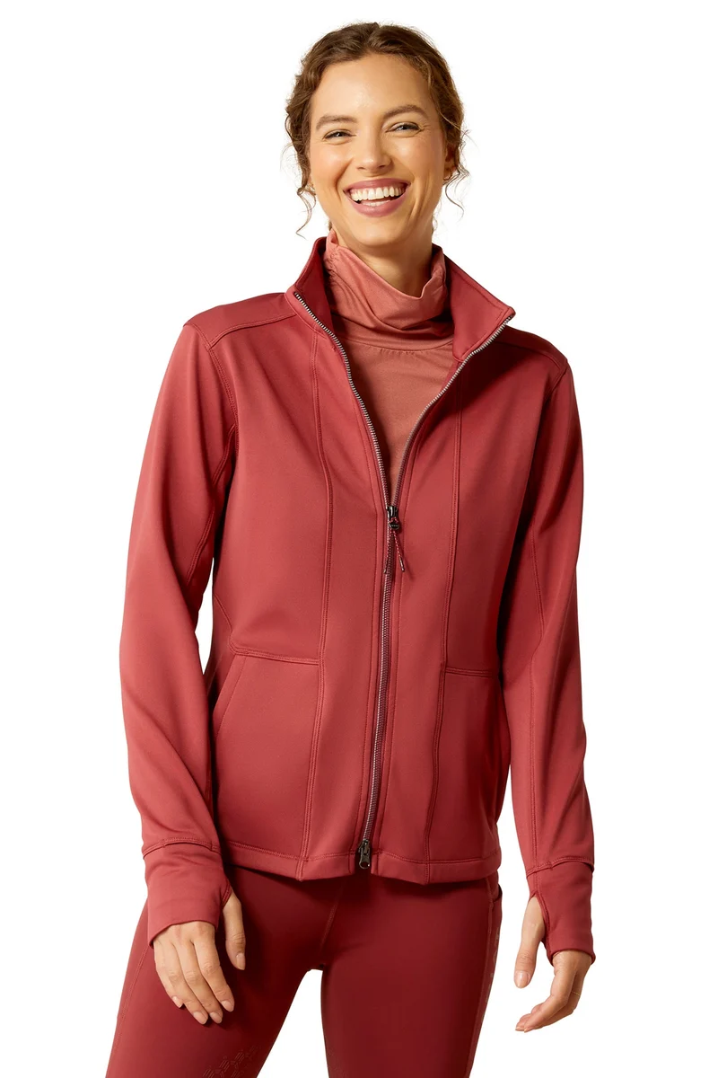 Zaphus Sweatshirt mit Reißverschluss Burnt Russet S