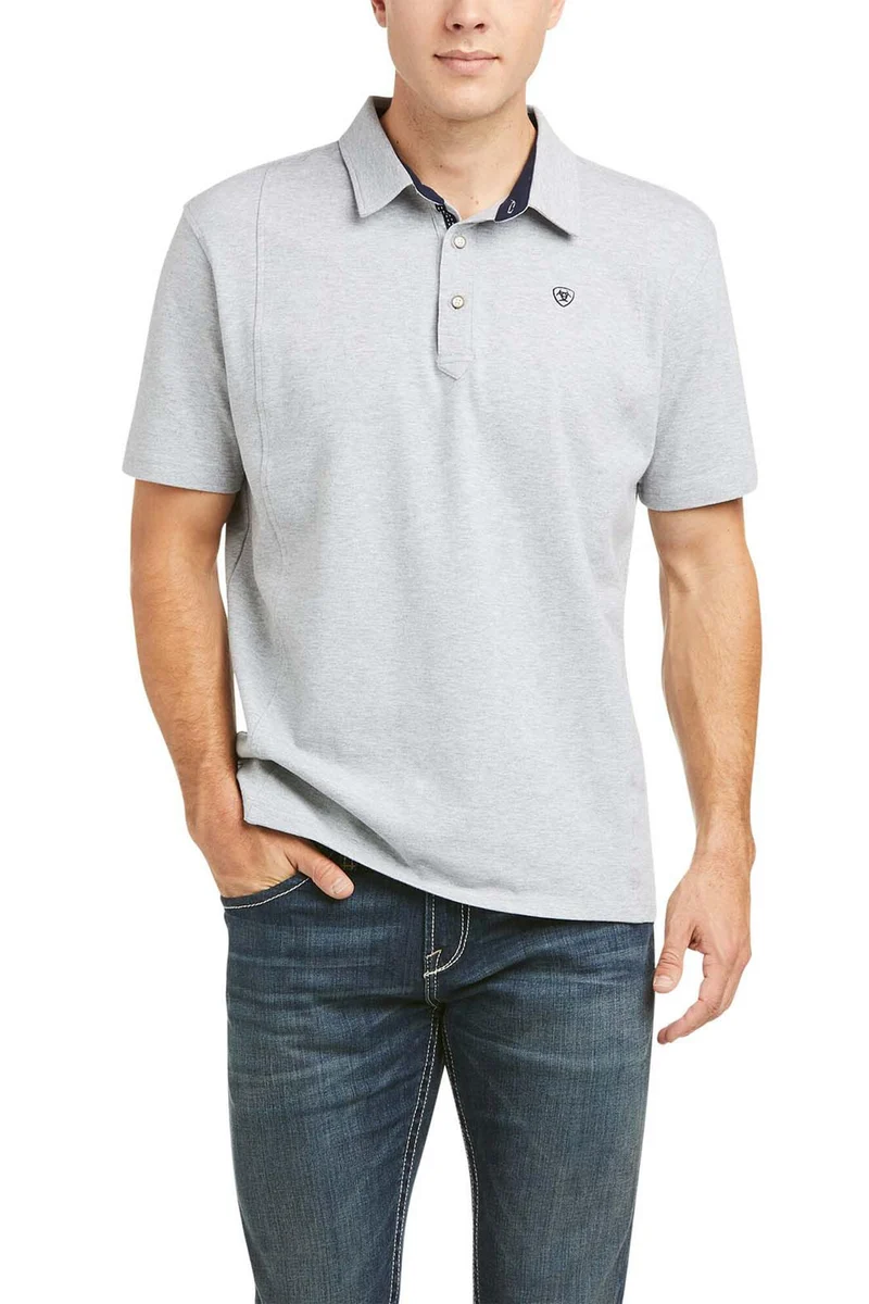 Medal Herren Polo Grey M