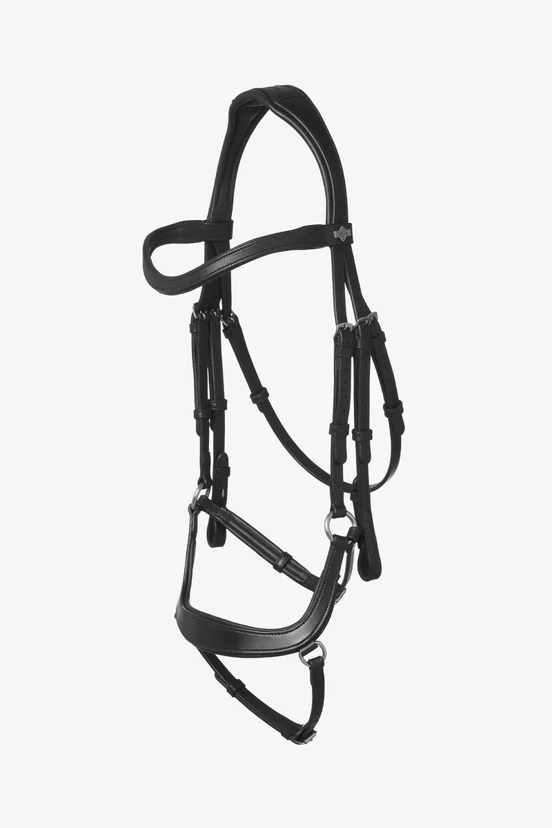 Arika Trense mit tiefem Nasenriemen Black/Silver P