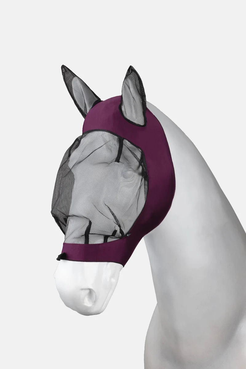 Rio Soft Stretch Fliegenmaske Dunkelrot WB