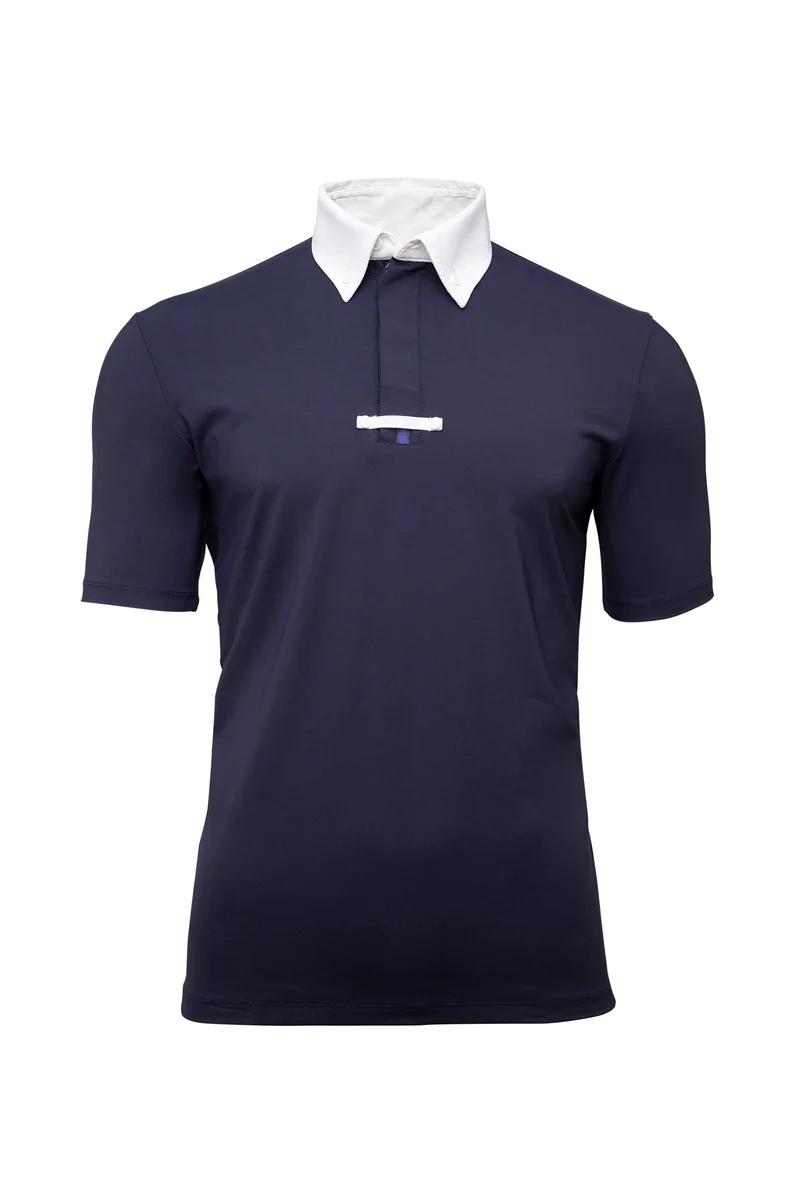Mische Herren Turniershirt Black Iris dark blue M