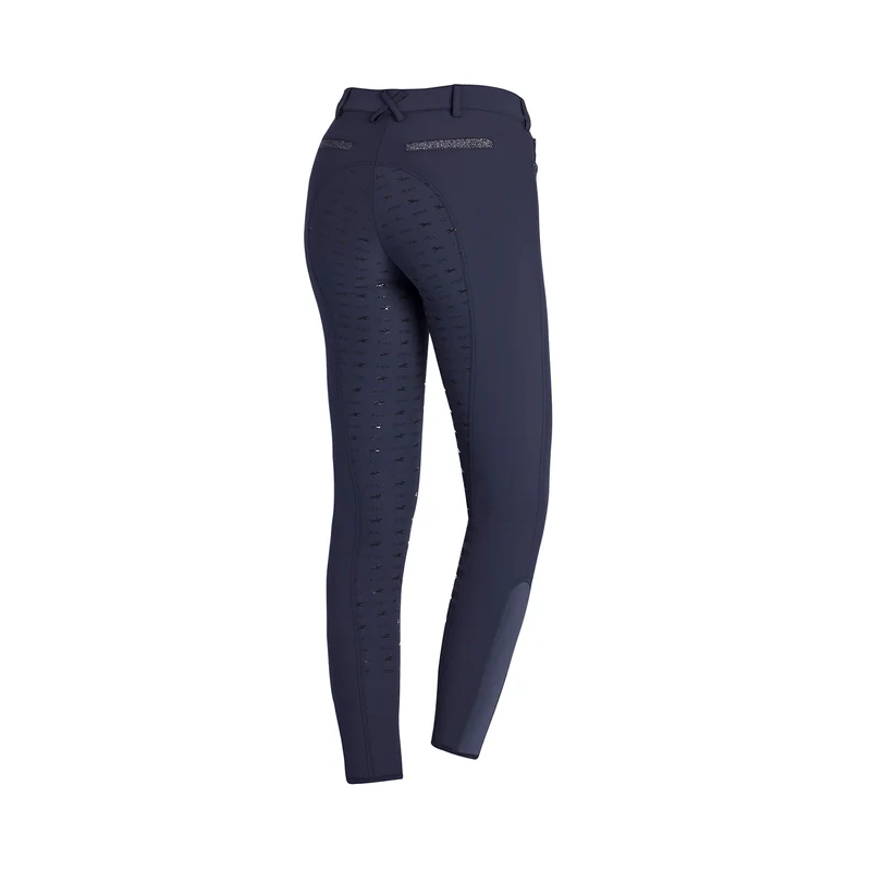 Chayenne Damen Reithose mit Vollbesatz Dark Blue 32