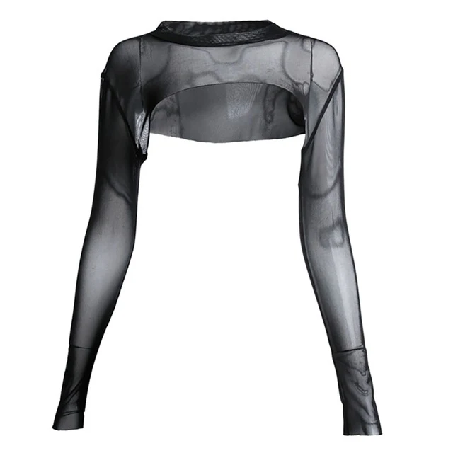 Mesh Long Sleeved Shrug