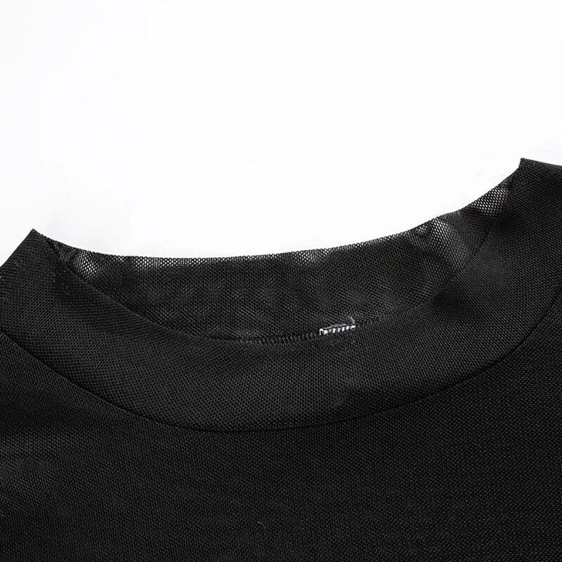 Mesh Long Sleeved Shrug