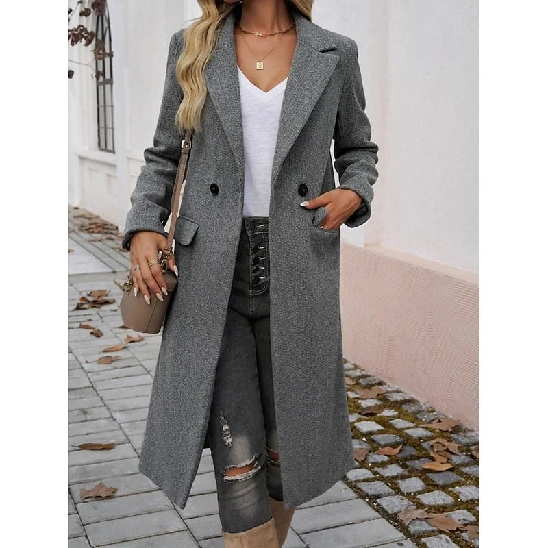 Sophia | Elegant Longline Trench Coat