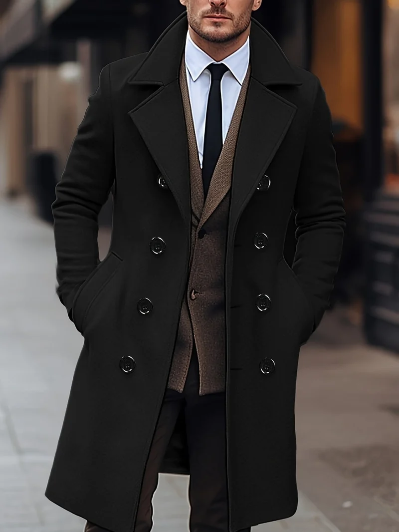 Daniel | Sophisticated Double-Breasted Trench Coat