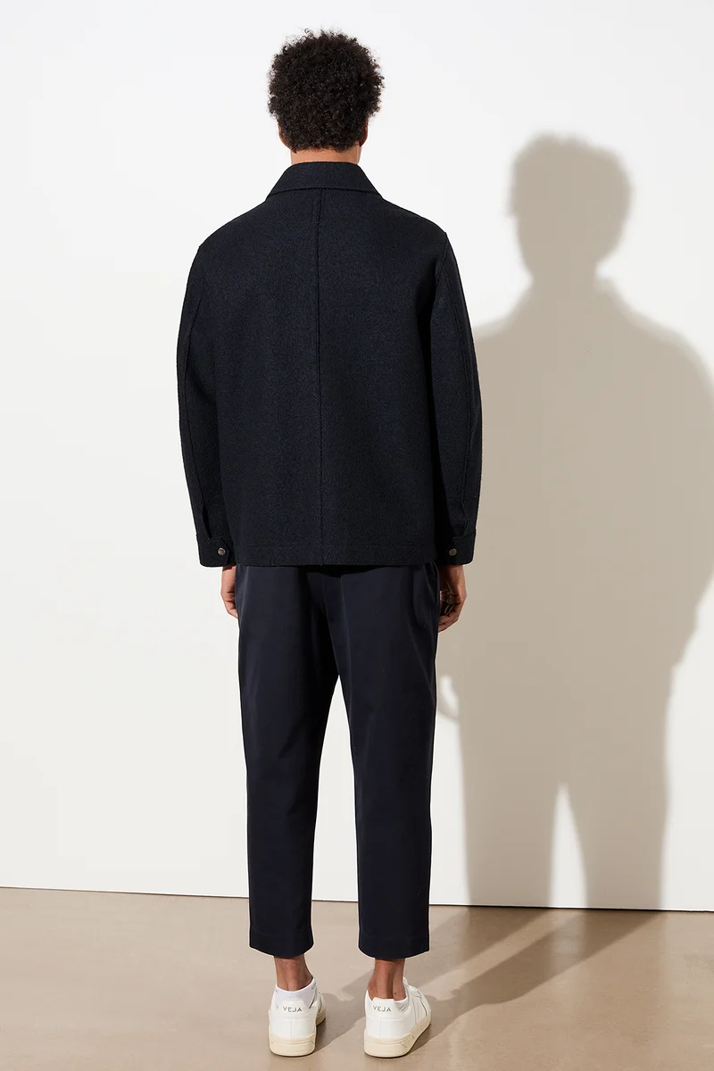 Field Jacket aus Techno Felt (Carbon)