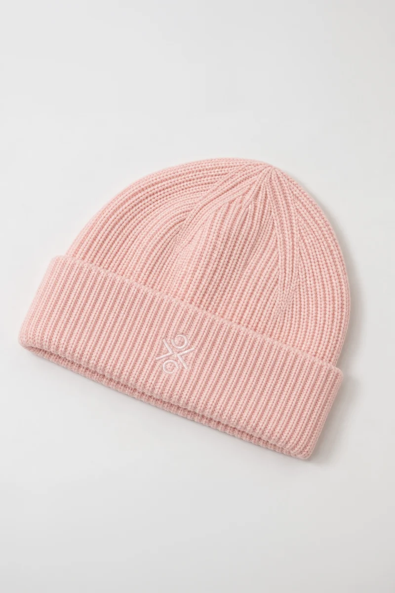 Feinstrick Mütze aus Bio Wolle (Rose Clay)