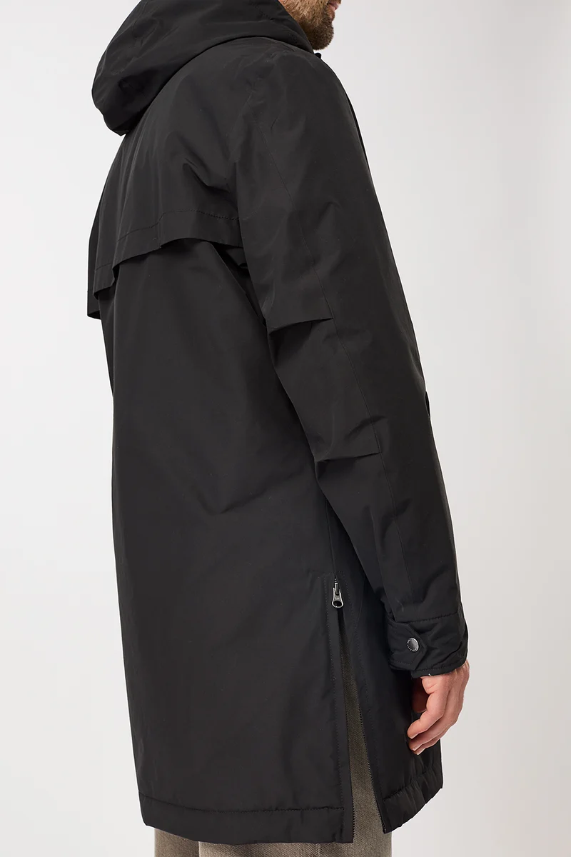 Langer Parka wattiert mit Funktion (Black)