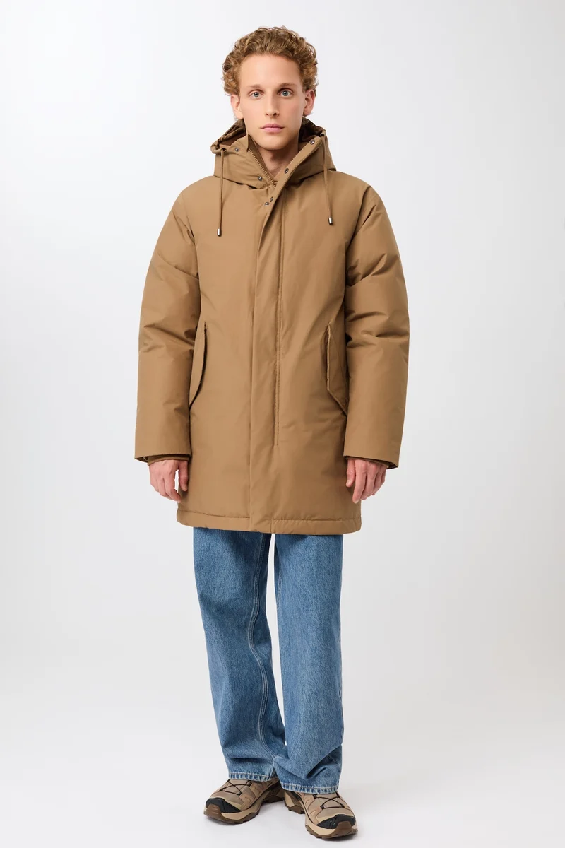 Parka aus Eco Daune mit Kapuze (Oak)