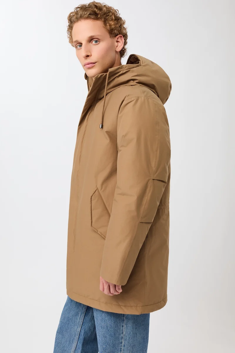 Parka aus Eco Daune mit Kapuze (Oak)