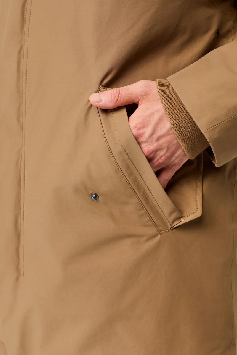 Parka aus Eco Daune mit Kapuze (Oak)