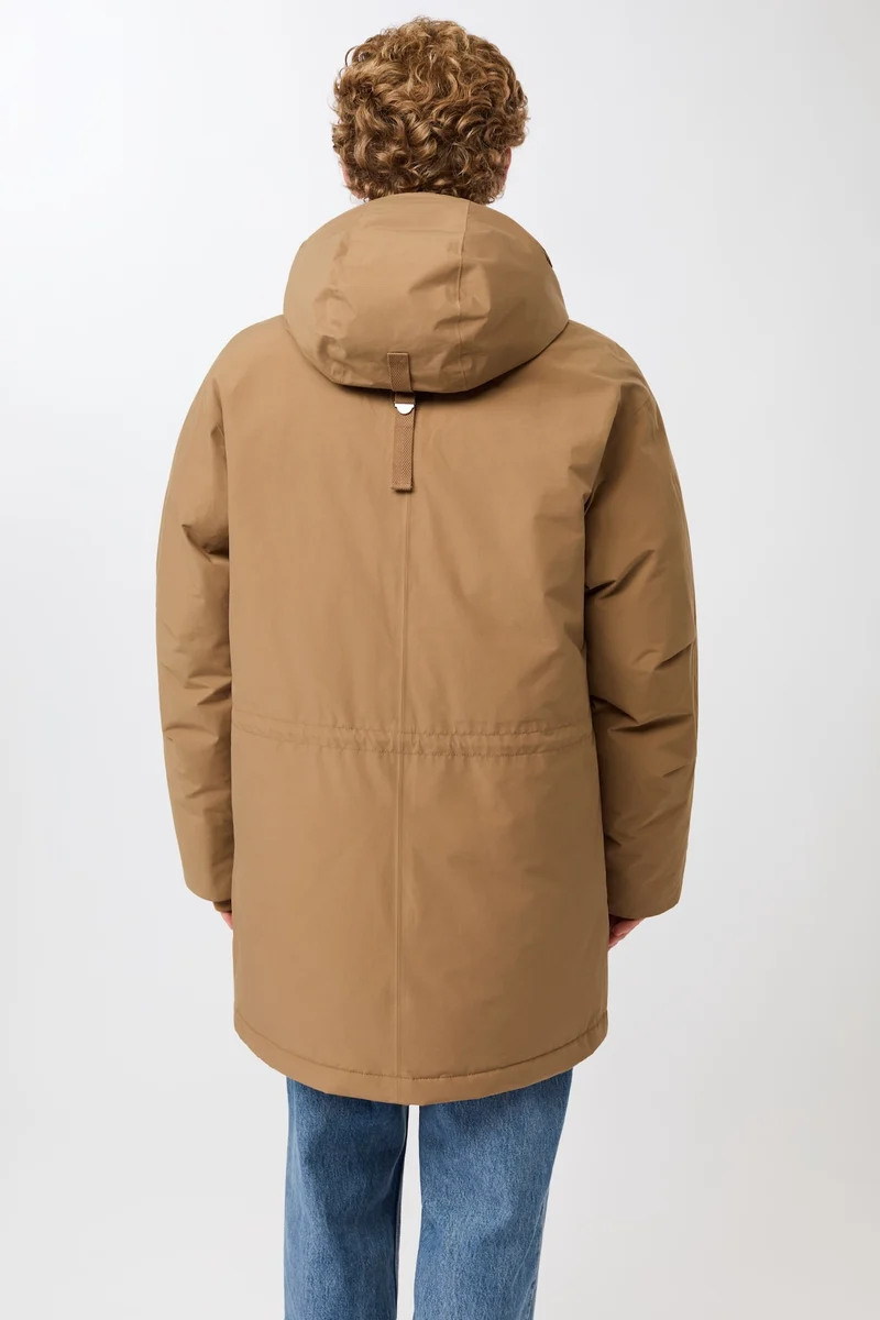 Parka aus Eco Daune mit Kapuze (Oak)