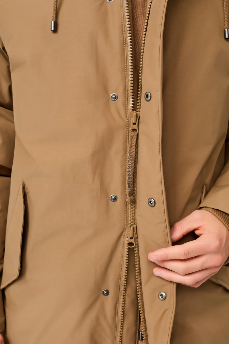 Parka aus Eco Daune mit Kapuze (Oak)