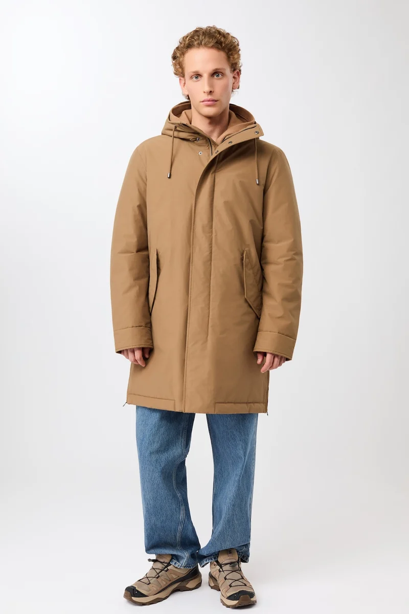 Langer Parka wattiert mit Funktion (Oak)