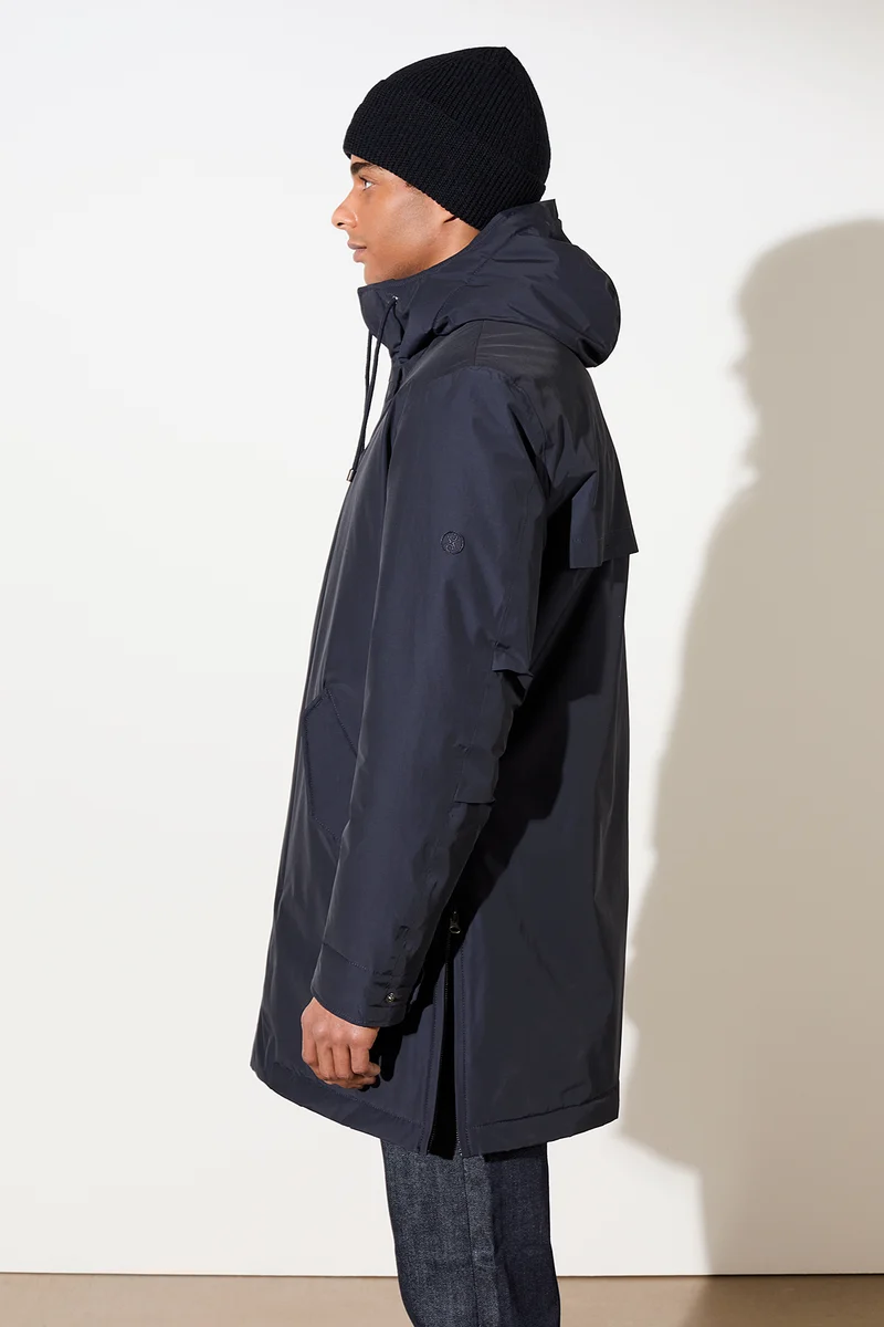 Langer Parka wattiert mit Funktion (Navy)
