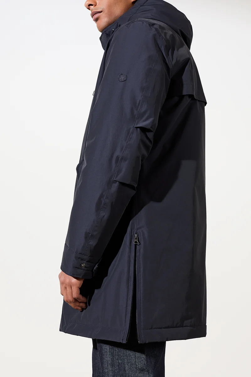 Langer Parka wattiert mit Funktion (Navy)