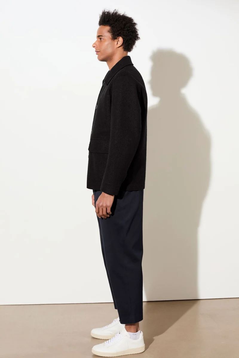 Field Jacket aus Techno Felt (Black)