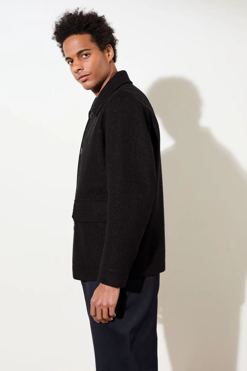 Field Jacket aus Techno Felt (Black)