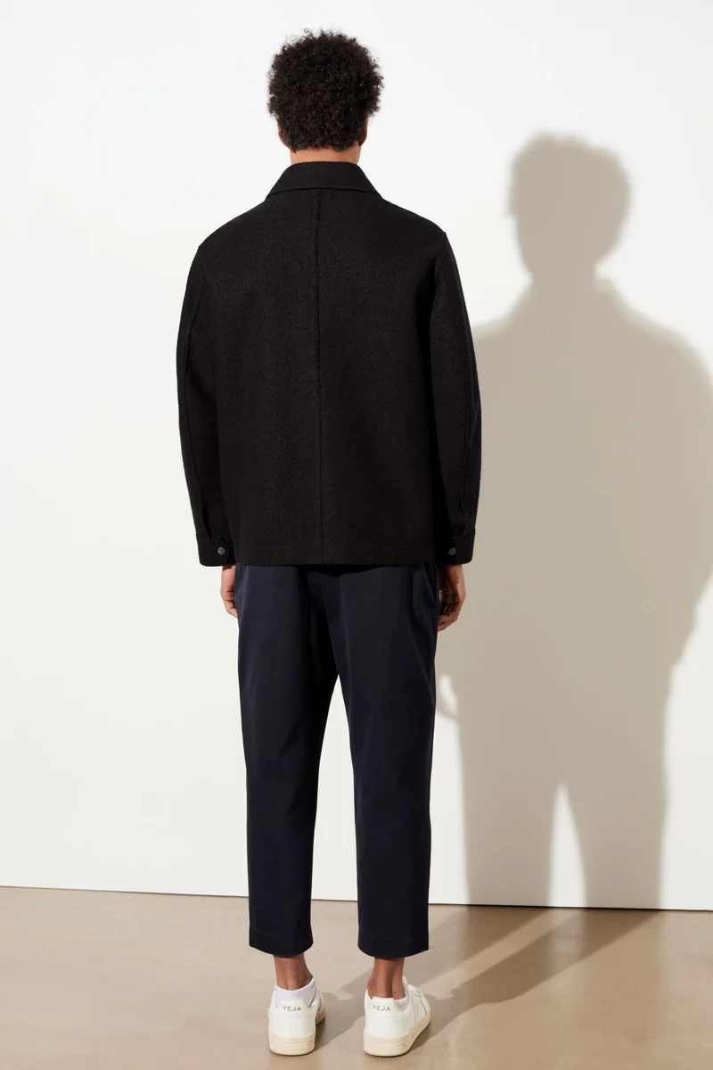 Field Jacket aus Techno Felt (Black)