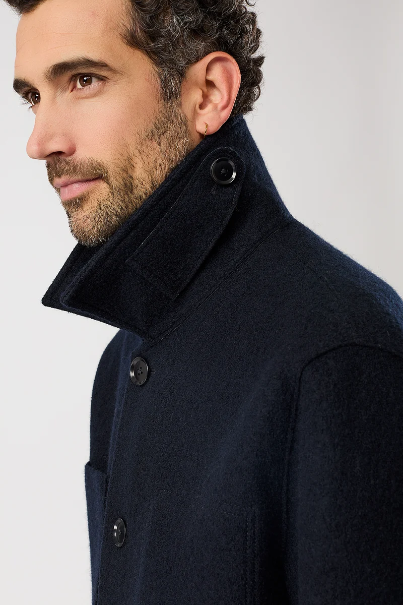 Field Jacket aus Techno Felt (Navy)