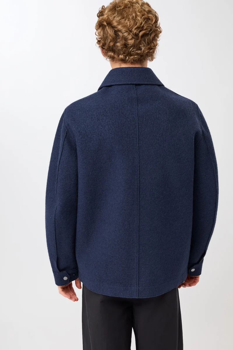 Field Jacket aus Techno Felt (Steel Blue)