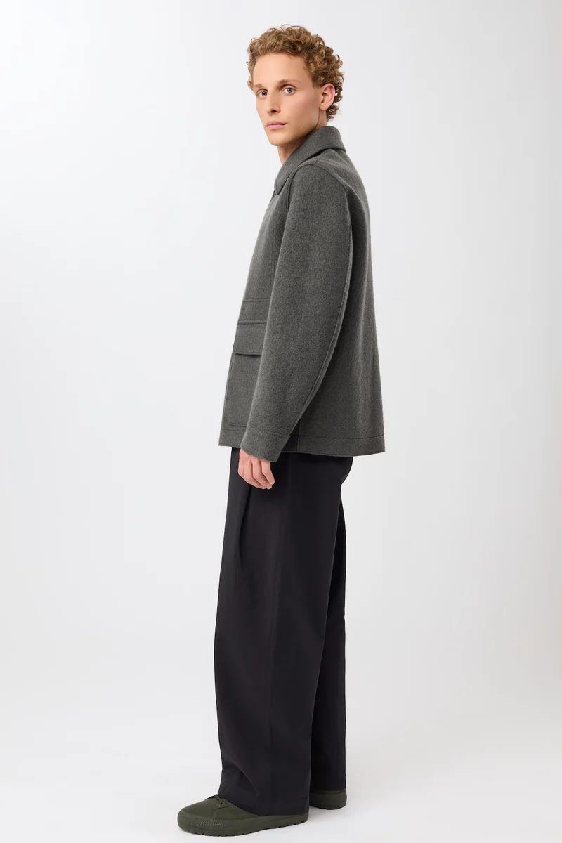 Field Jacket aus Techno Felt (Platinum)