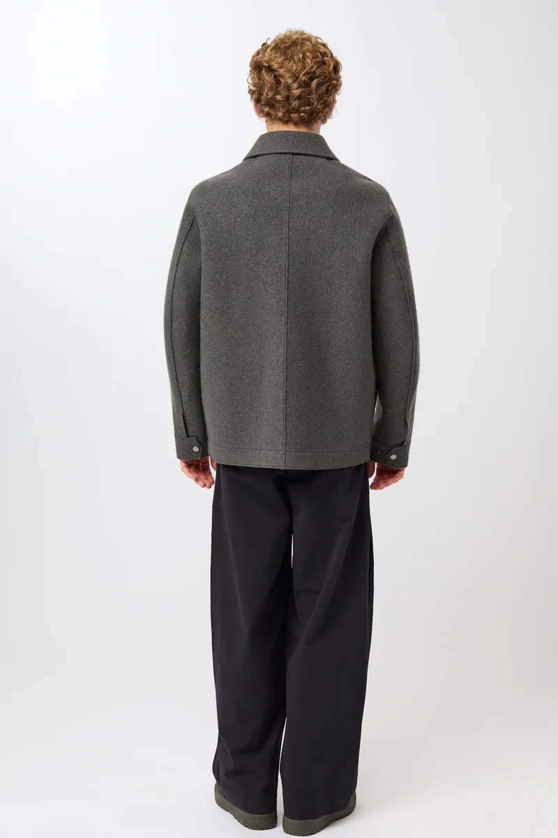 Field Jacket aus Techno Felt (Platinum)