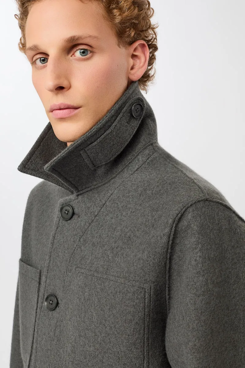 Field Jacket aus Techno Felt (Platinum)