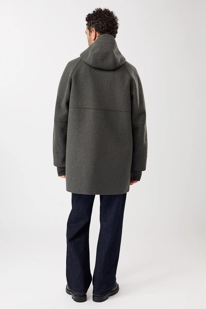 Parka aus Techno Felt mit großen Taschen (Platinum)