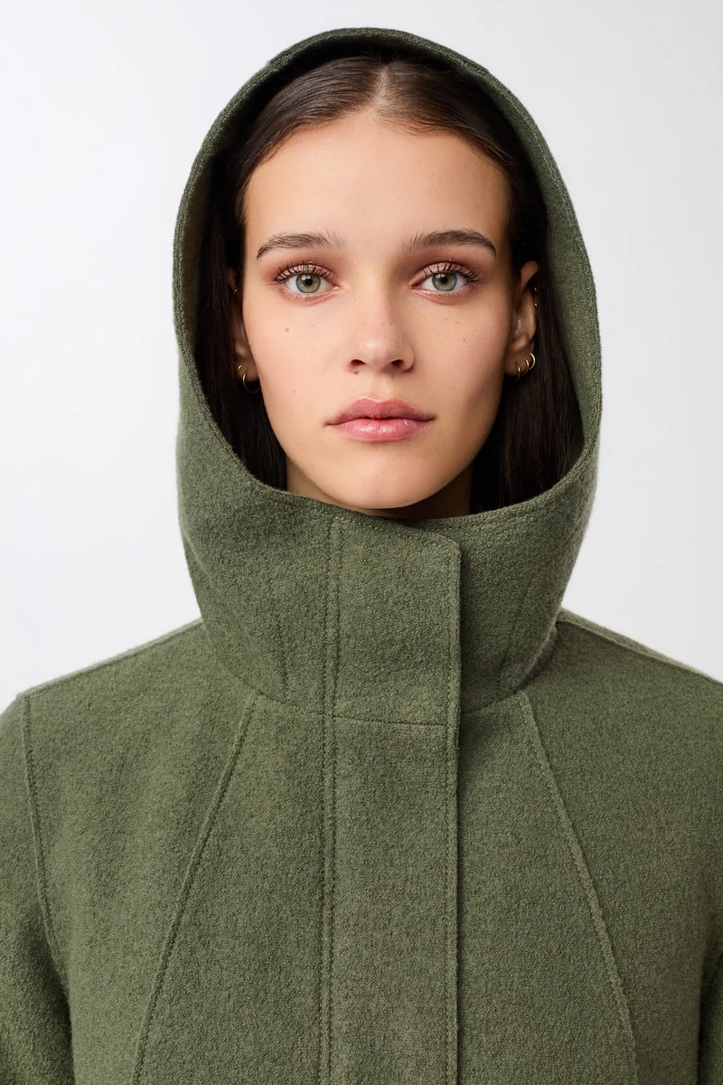 Parka tailliert aus Walk mit Membran (Sencha)