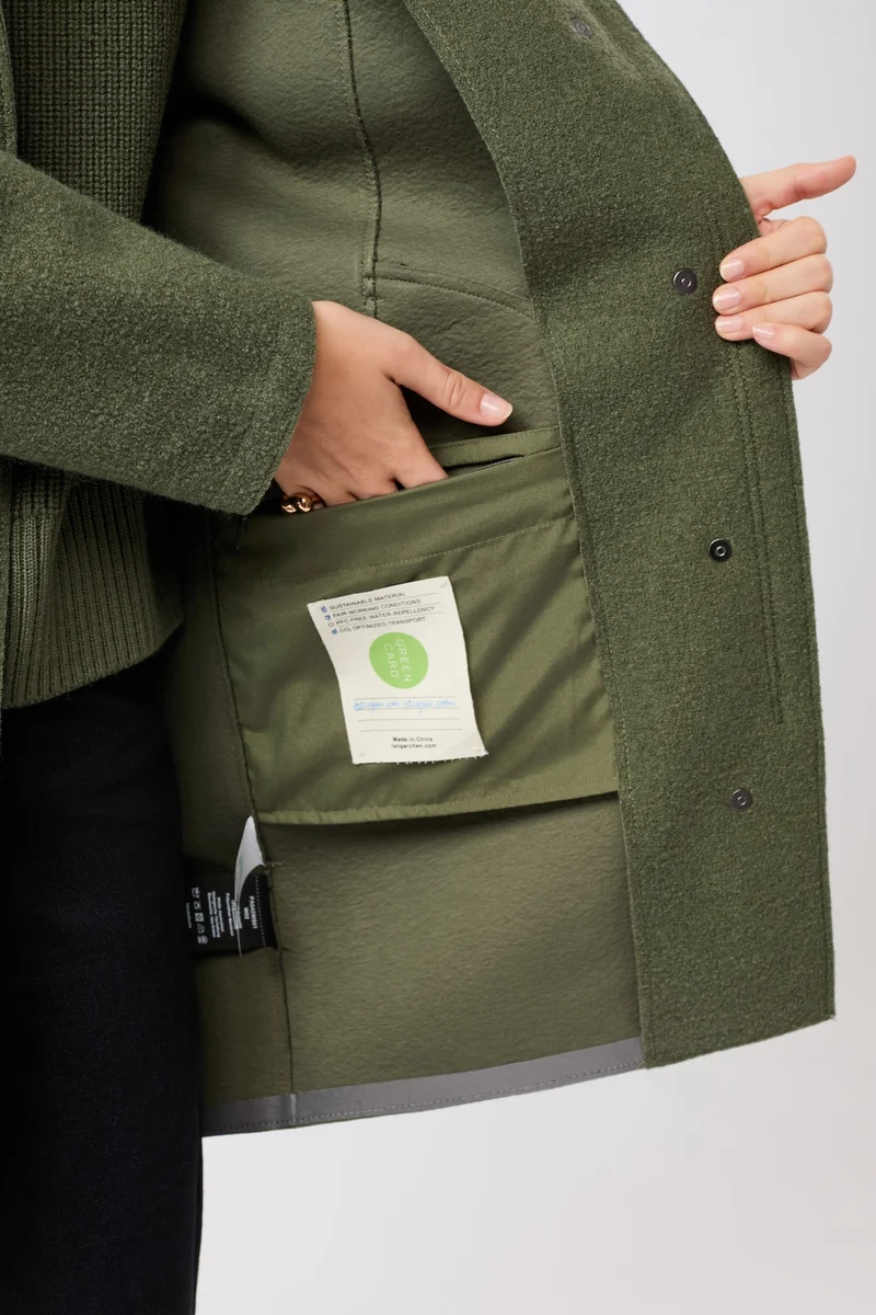 Parka tailliert aus Walk mit Membran (Sencha)
