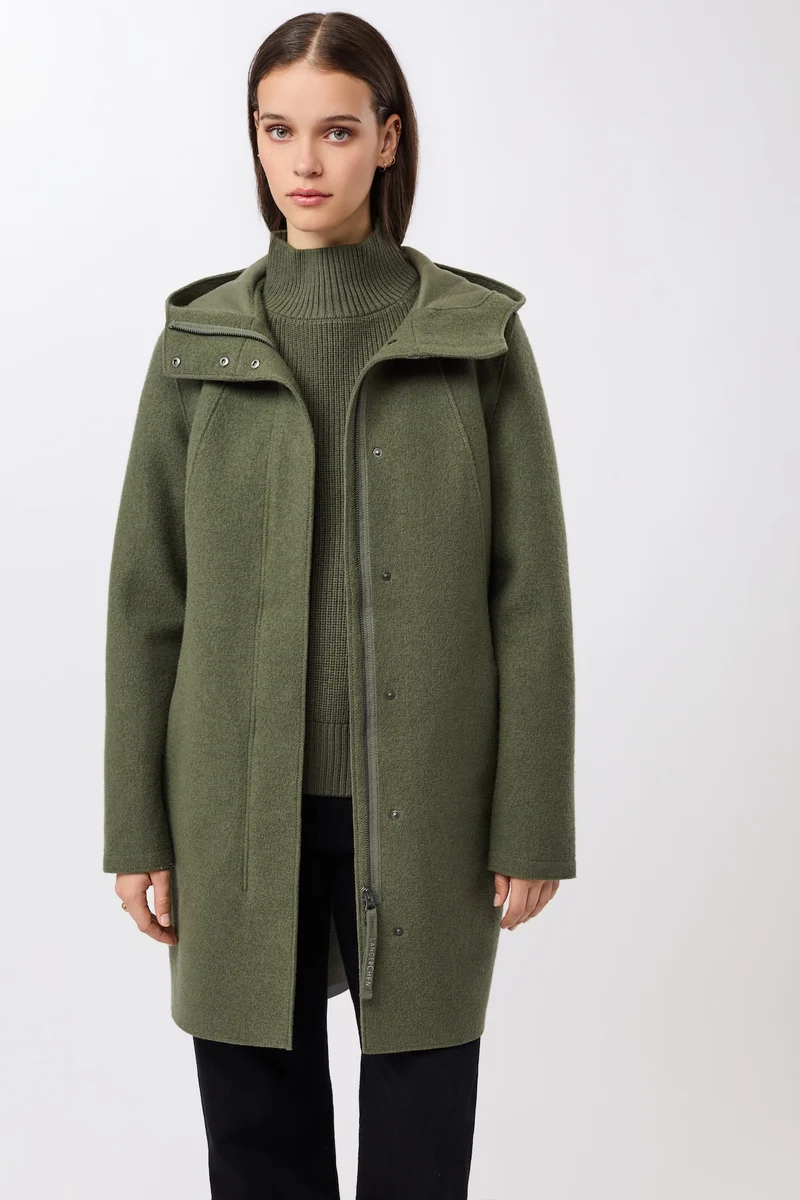 Parka tailliert aus Walk mit Membran (Sencha)